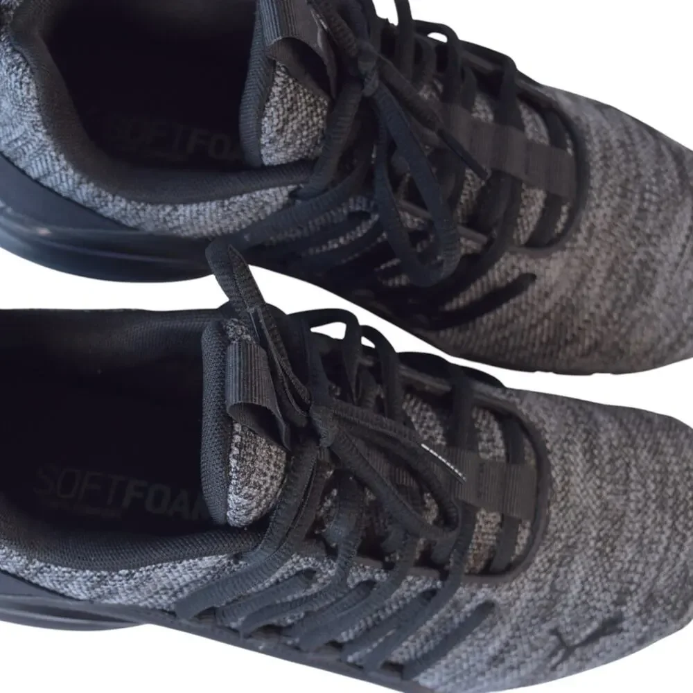 Puma Axelion Refresh Men’s Running Shoes Black/Grey Size 8.5